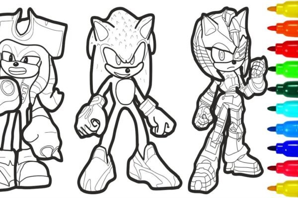 Sonic Coloring Pages