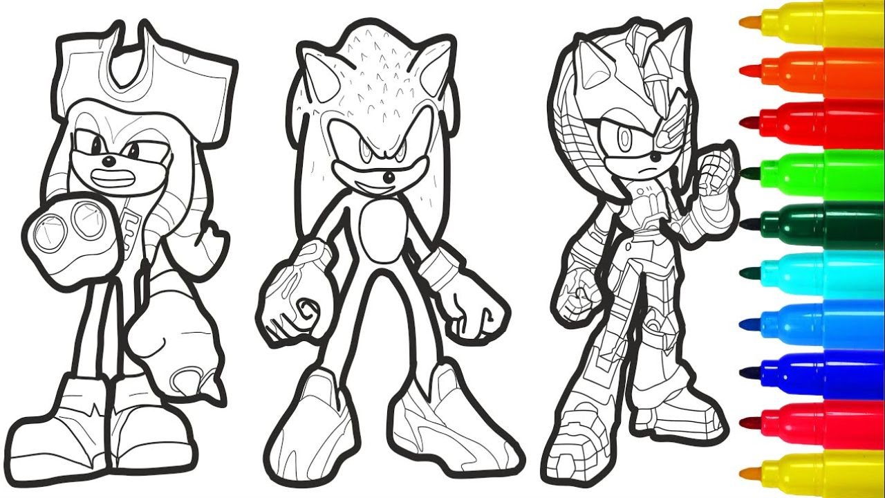 Sonic Coloring Pages